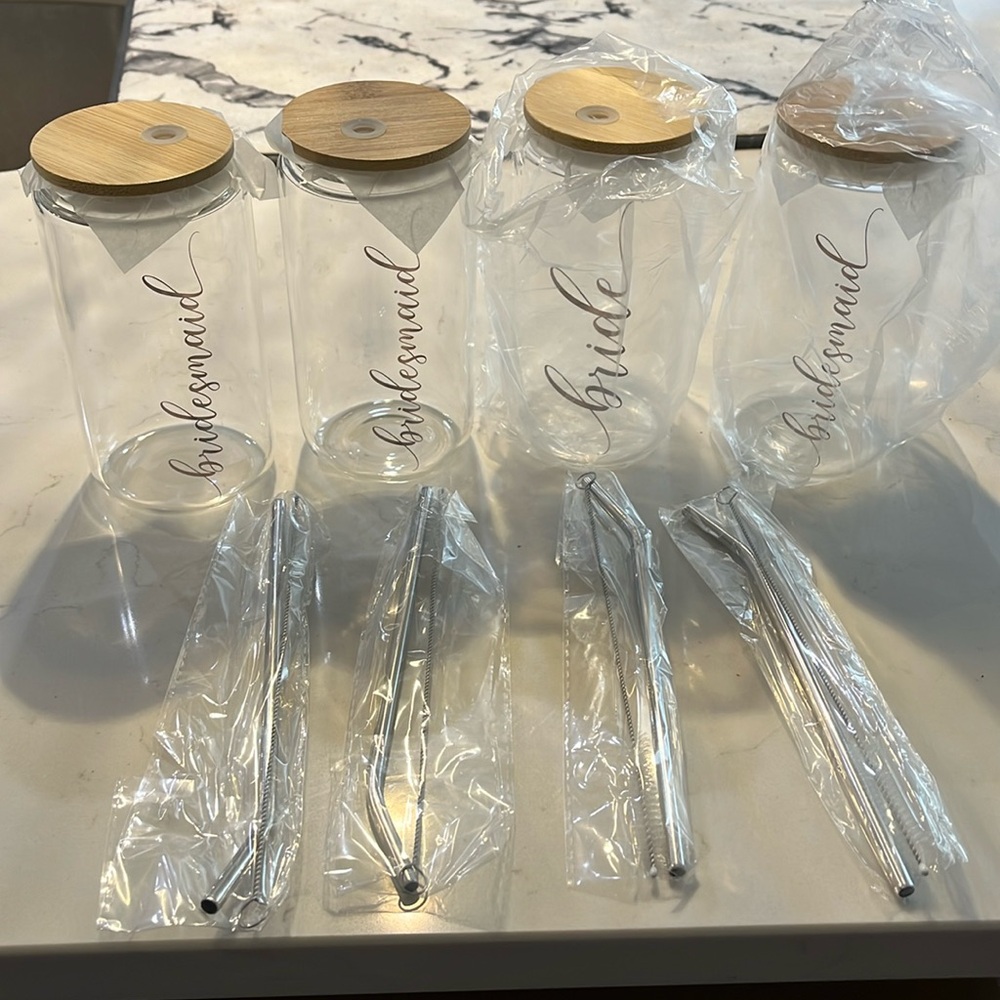 Bridesmaid glasses